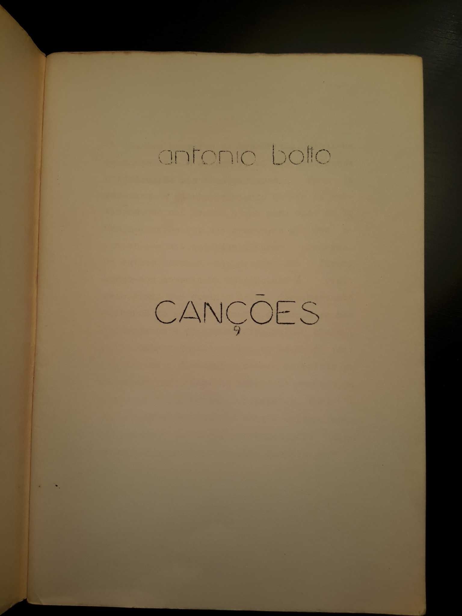 António Botto - Canções (1.ª edição, 1921)