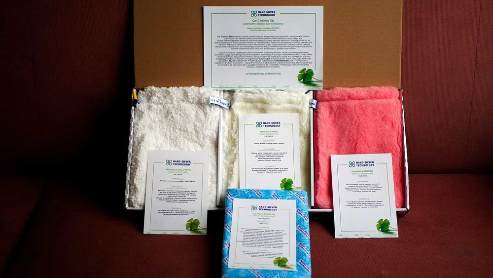 RAYPATH Zestaw czyszczący , 3 rękawice L i Sunbeam XL NOWE + Gratis