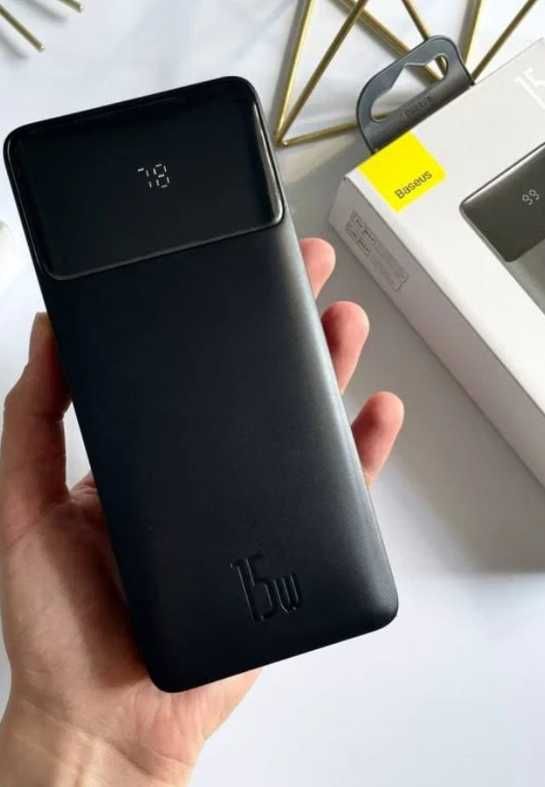 Зовнішній акумулятор павербанк Power Bank Baseus P20000мАг 15 Вт