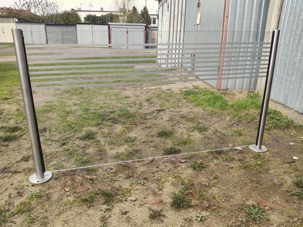 Przęsło szklane na balkon taras ogród