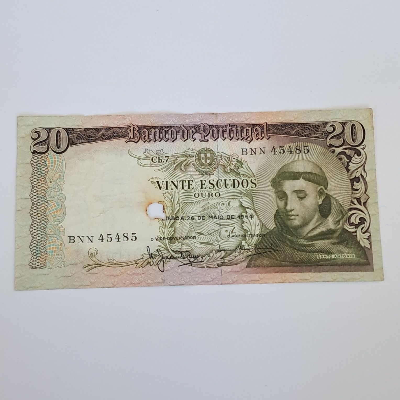 Nota de 20 escudos de 1964