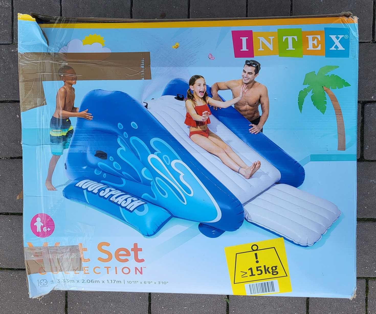 Intex Dmuchana Zjeżdżalnia dla dzieci Wodna Kool Splash, Niebieska