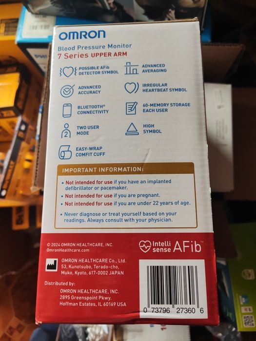 Тонометр Omron 7 AFib вимірює дефібриляцію