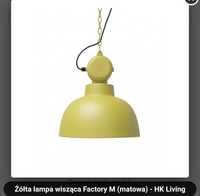 Żółta lampa wisząca Factory M (matowa) - HK Living