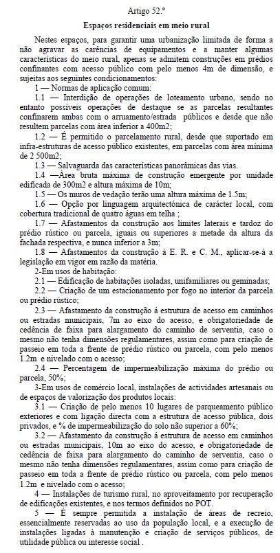 Terreno para construção