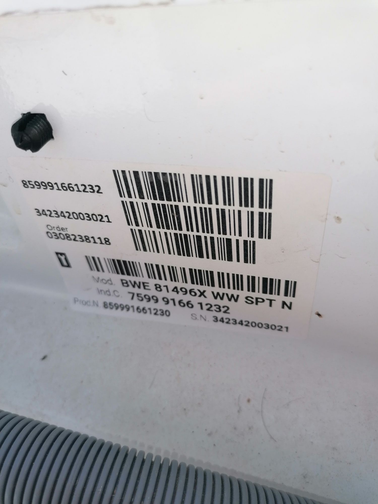 Borracha de óculo máquina roupa Indesit