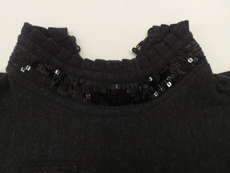 Кофточка-туніка темно-сірого кольору