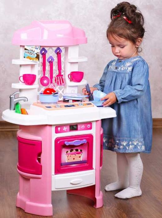 Детская кухня со звуком, подсветкой и безопасным паром , 2 цвета