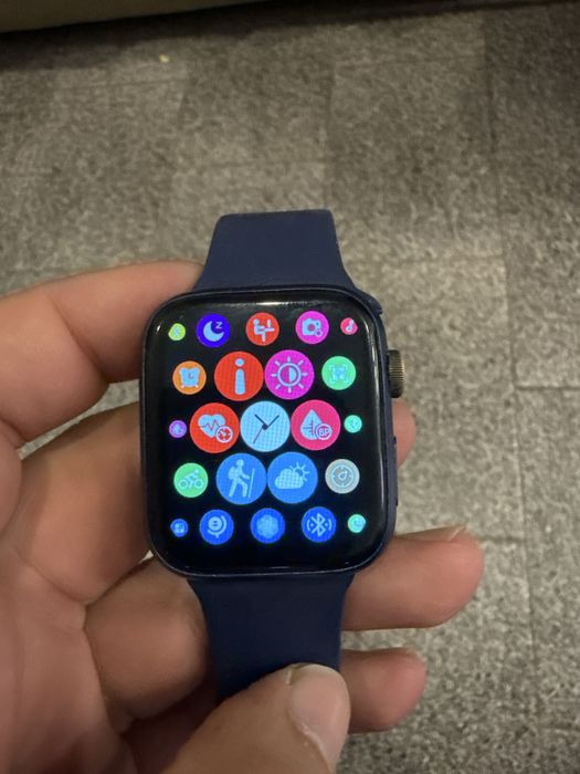 Smartwatch Azul – Design Similar ao Apple Watch – Muito Funcional