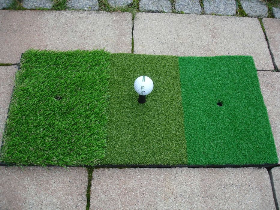 Mata golfowa do wybijania mała ok. 60/30cm 3 rodz.trawy