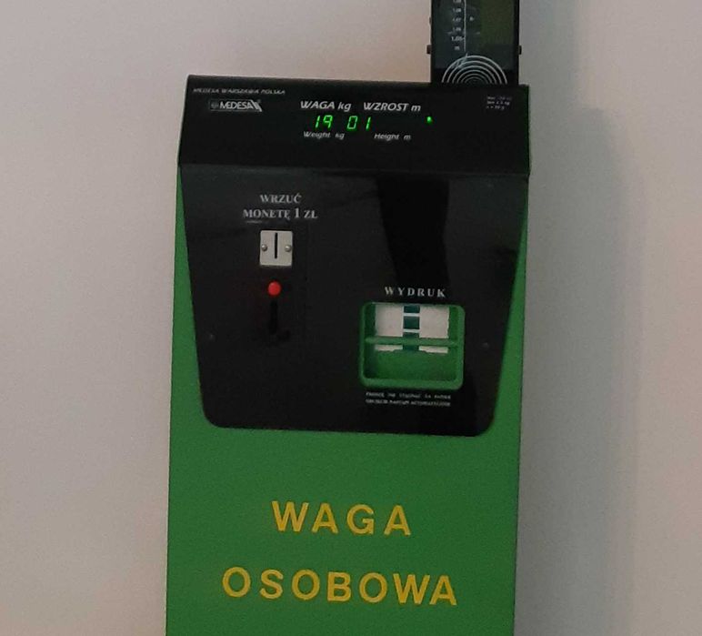Waga osobowa automat na monety