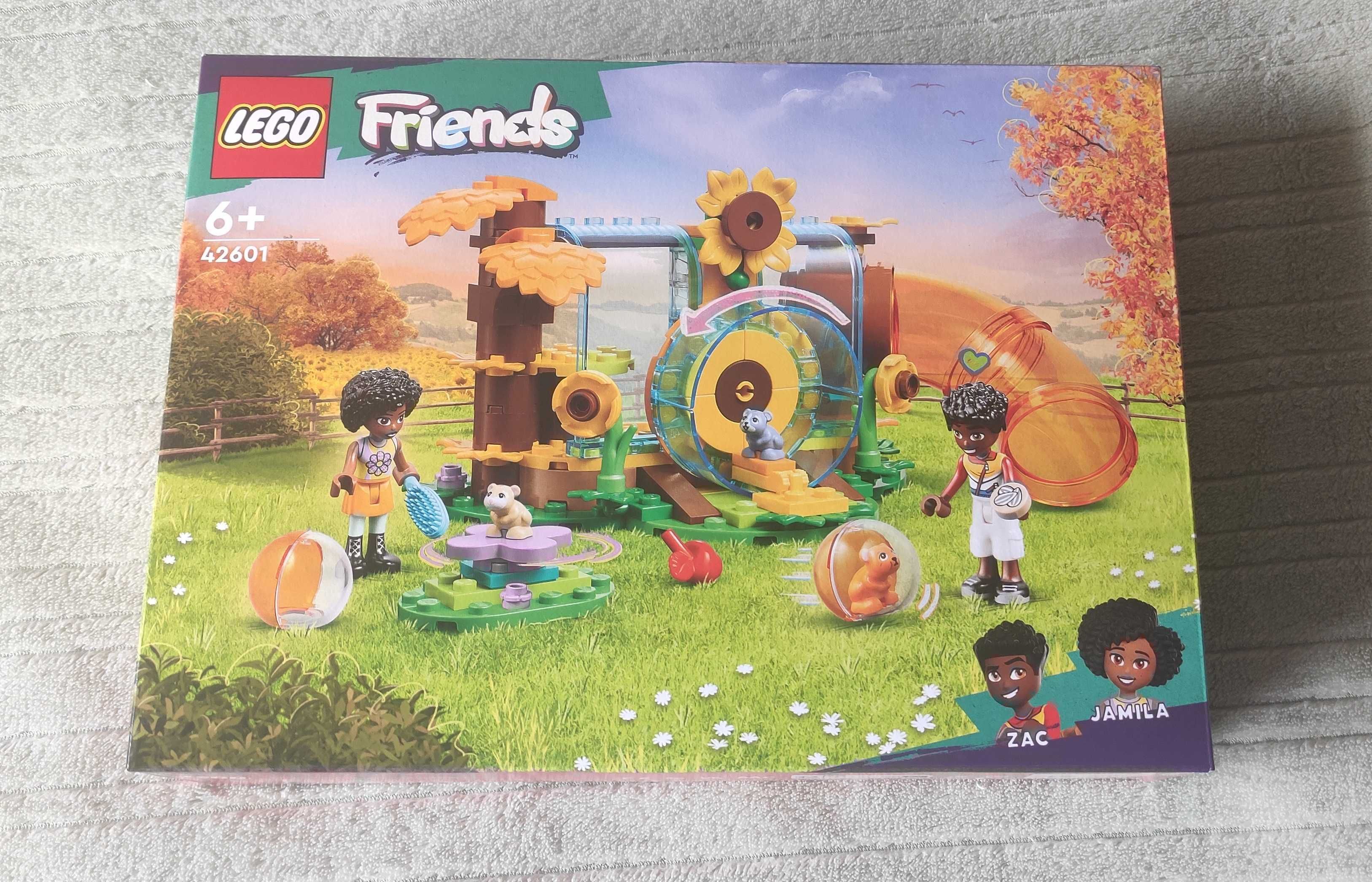 LEGO 42601 Friends - Plac zabaw dla chomików, zestaw nowy,stan idealny