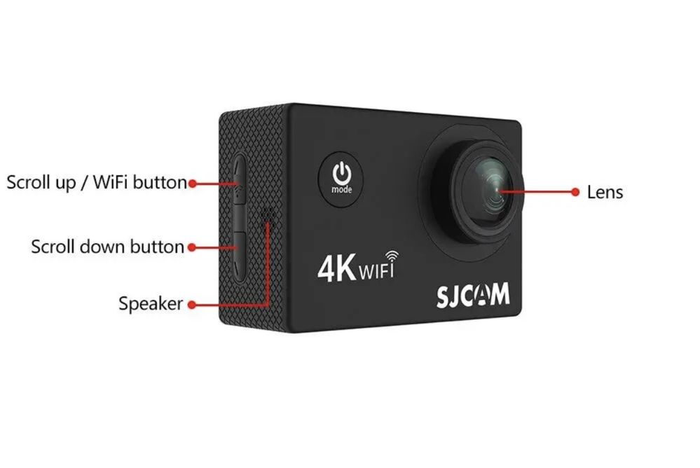 Екшн-камера SJCAM SJ4000 AIR silver 4K-30FPS з водонепроникним кейсом