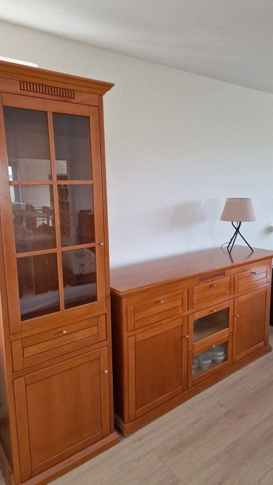 Drewniane meble do salonu, zestaw mebli drewnianych