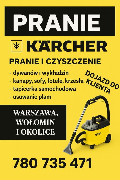 Pranie, czyszczenie, dywanów tapicerki samochodowej.