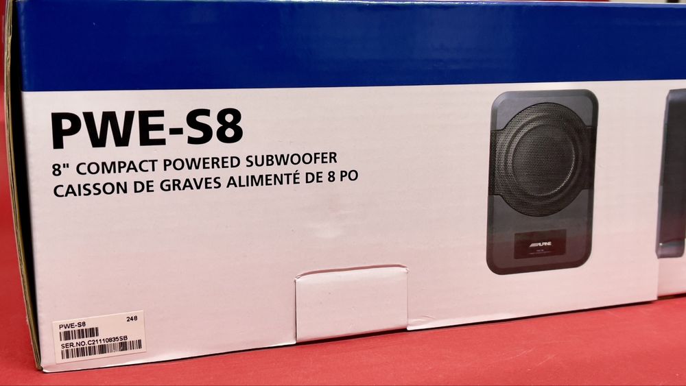 активний сабвуфер Alpine PWE-S8 під сидіння – потужний бас