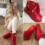 Czerwone buty sneakersy sneakers Carinii 37