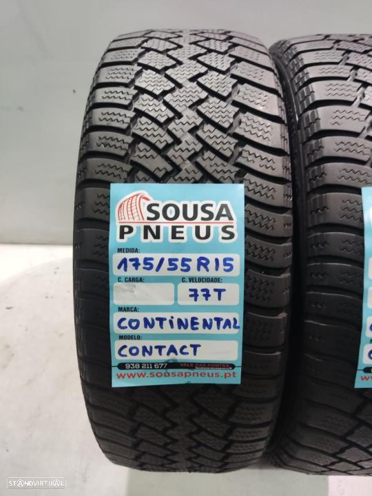 2 pneus semi novos smart  175-55r15 continental - oferta dos portes