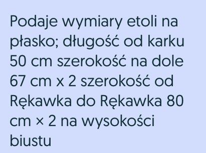 Piękna nowa etola z Norek Norki