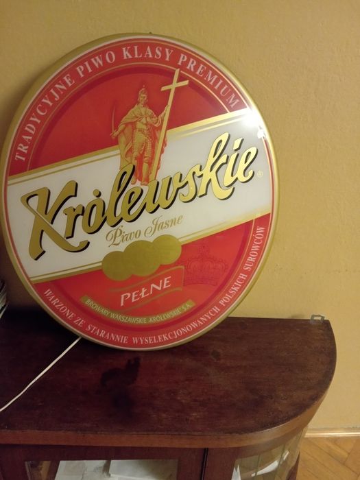 Reklama piwa świetlna