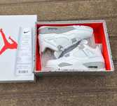 White\Oreo*DamskieJordan 4 RetroUnisexTrampki r.41