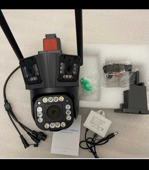 Уличная WiFi IP камера HW-SM1-20S 12 МП с 3 обьяктивами