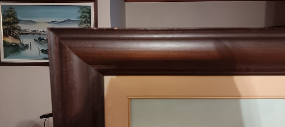 Quadro com paisagem da natureza de 1,50m x 0,8 m, em muito bom estado