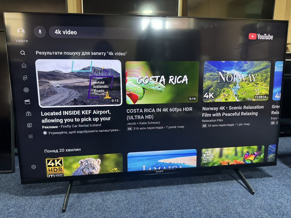 Sony XR-50X90J Android TV 120Гц 2021р Wi-Fi T2
