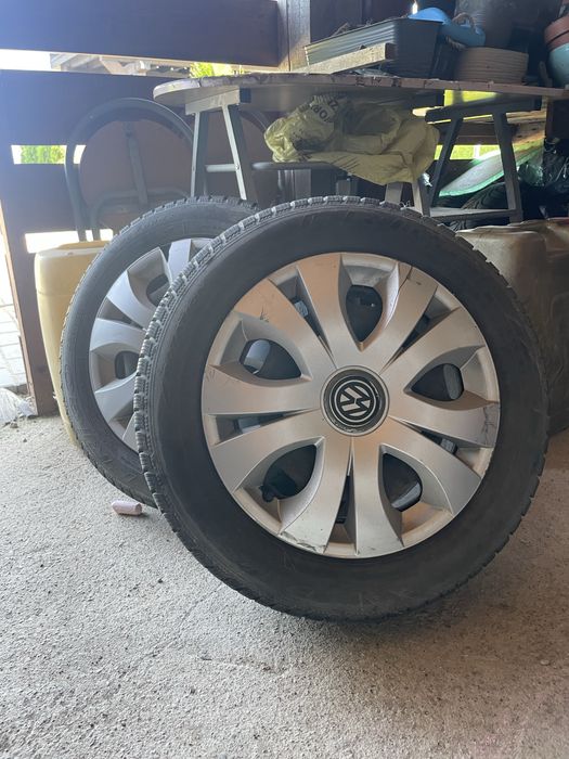 Opony zimowe z stalową felgą 185/60r15