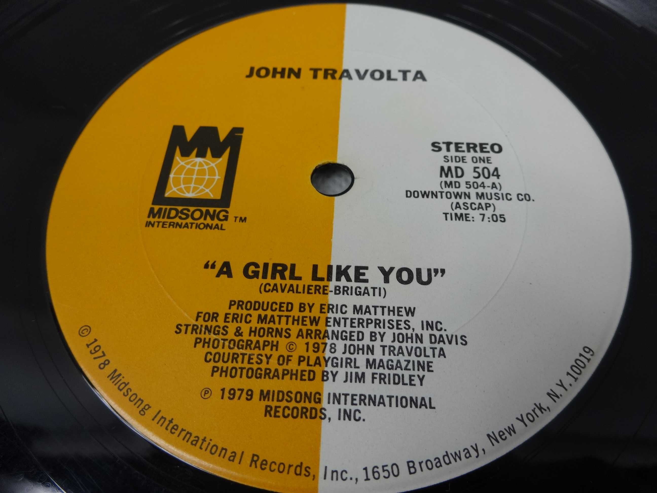 płyta winylowa John Travolta A Girl Like You (singiel 1979) Komis 66