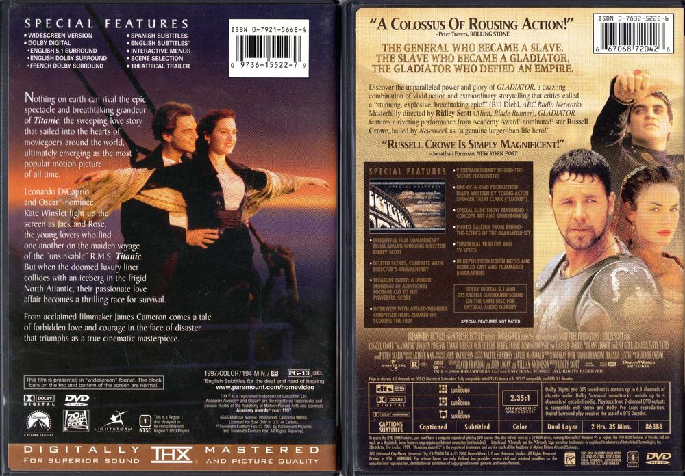Американские DVD диски регион 1 (часть 2)