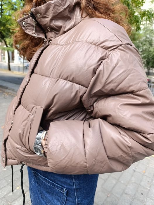 Куртка еко-шкіра , капучіно