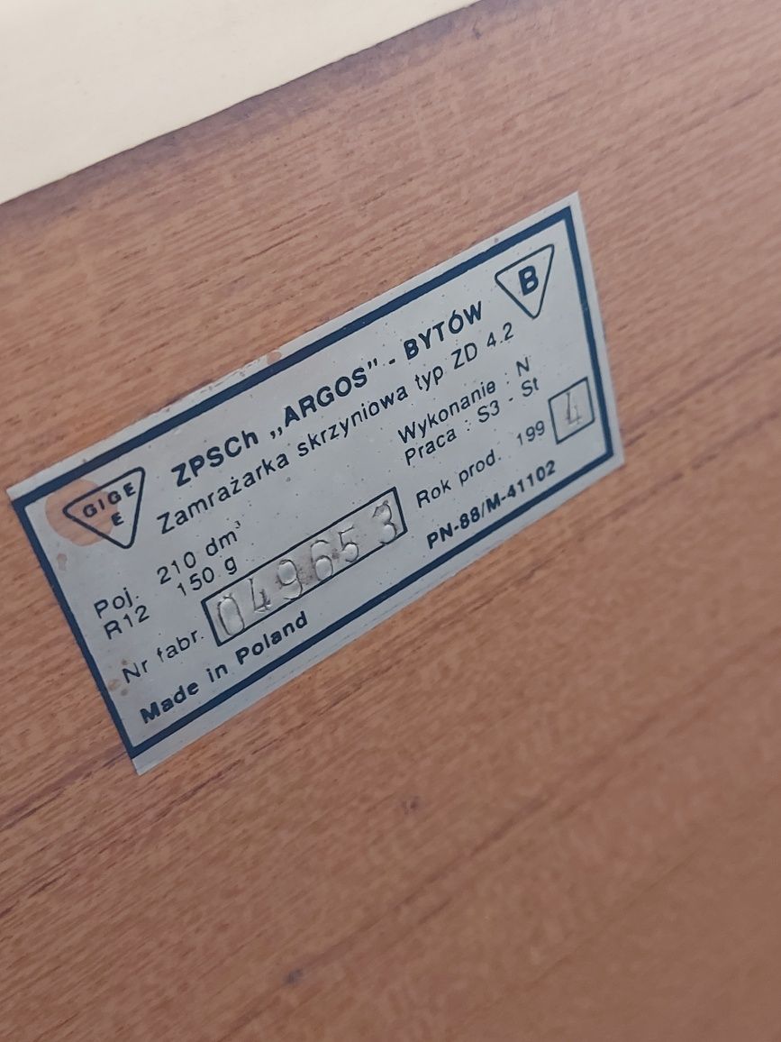 Zamrażarka skrzyniowa