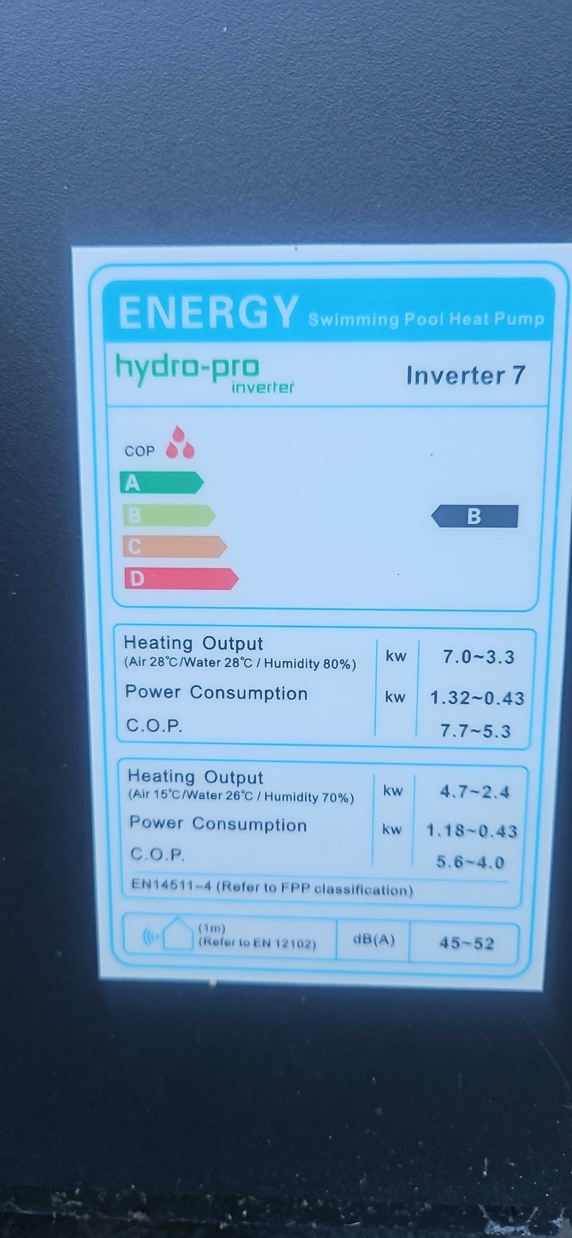 Pompa ciepła Hydro-Pro Inverter 7 WI-FI - basen, jacuzzi
