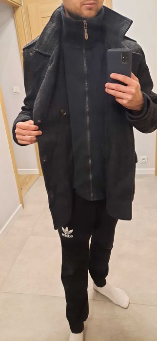 Męski elegancki płaszcz, XL