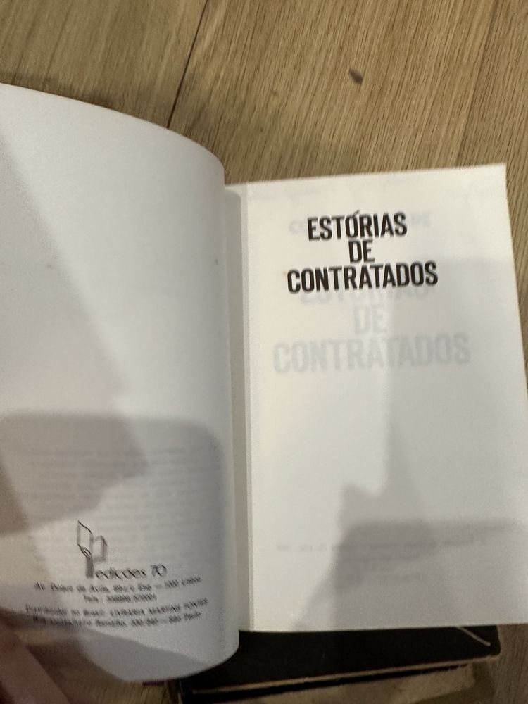 livro Costa Andrade - Estórias de contratados.