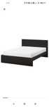 Łóżko Ikea Malm 160 x 200 z materacem