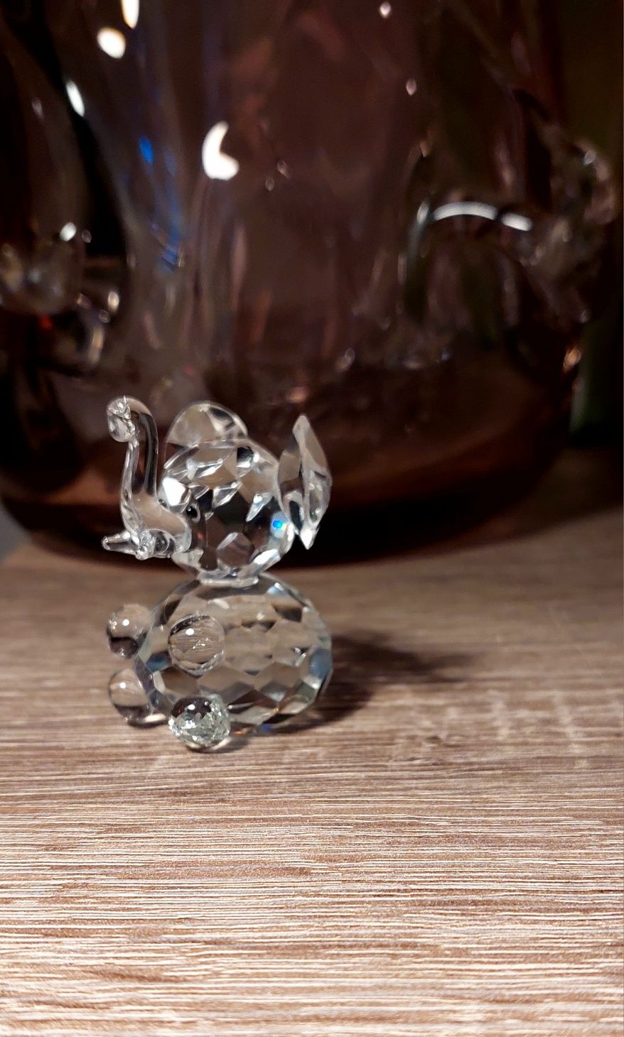 Słonik  kryształ może Swarovski 4,5 cm wysokość