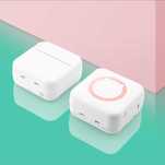 Mini drukarka termiczna przenośna Bluetooth do zdjęć etykiet różowa