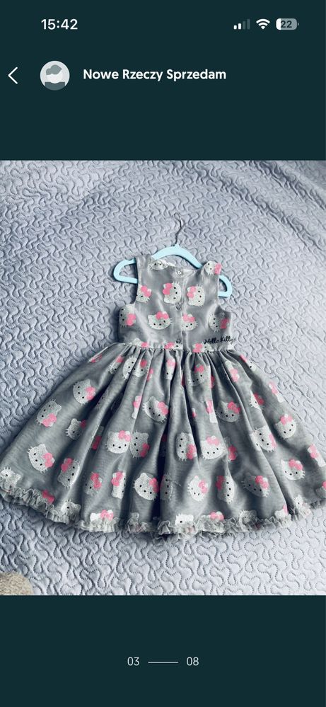 Hello Kitty sukienka tiulowa 116cm H&M