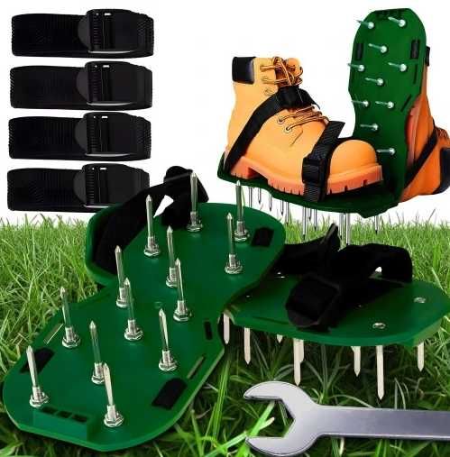 Nakładki na buty, kolce do trawy, aerator, wertykulator, do trawników