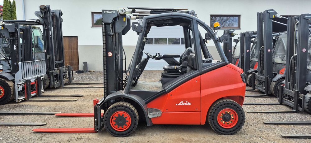 Linde H40D - Diesel - 4 sekcje - Nowe Łańcuchy / Przesuw.  Stan BDB