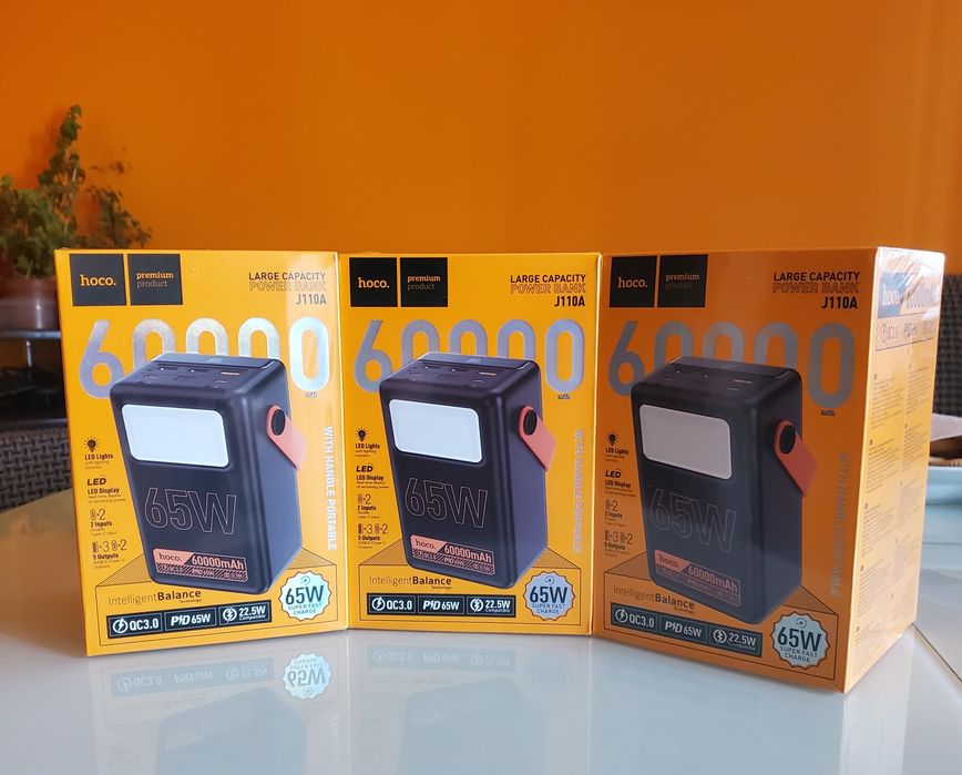 Павебанк Hoco для ноутбуків та різних гаджетів,оригінал. 65W