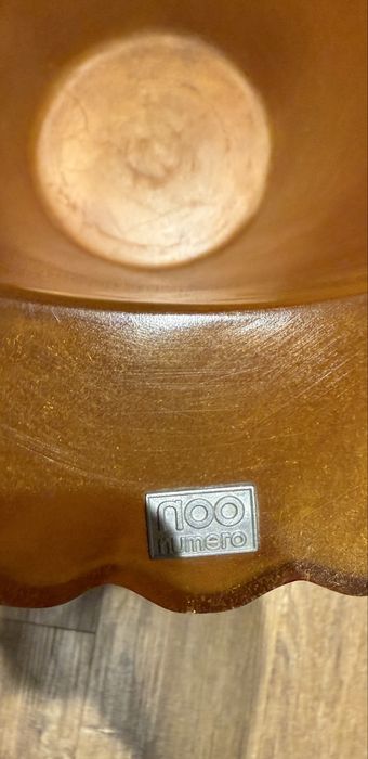 Vaso Noo Numero cor de laranja