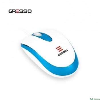 Оптична мишка для комп’ютера Gresso і килимок Лотом