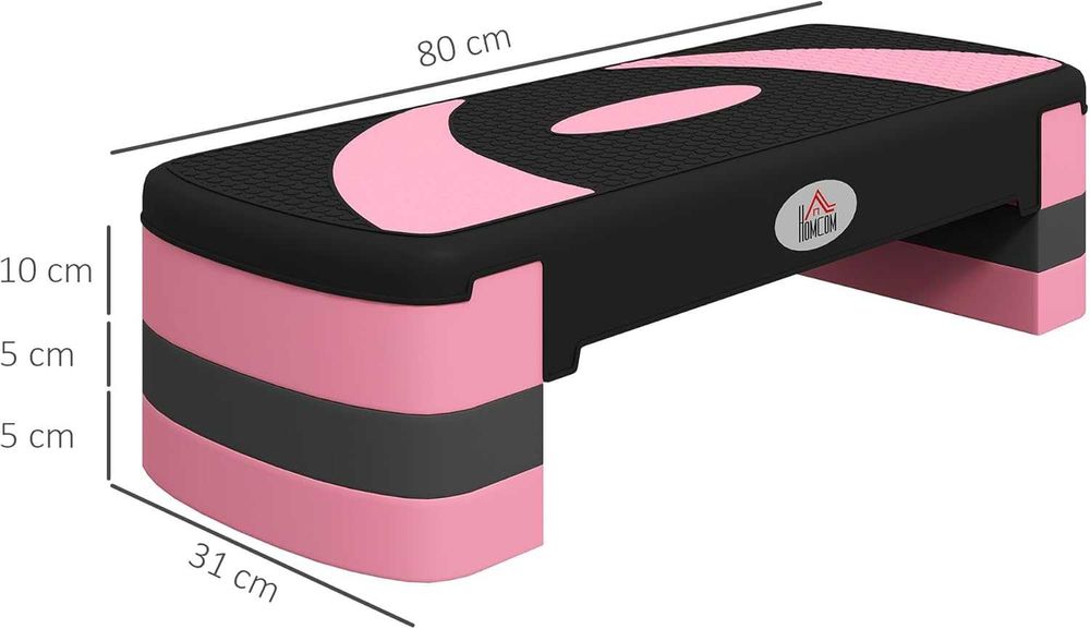 Step do aerobiku  z 3 Poziomami Wysokość