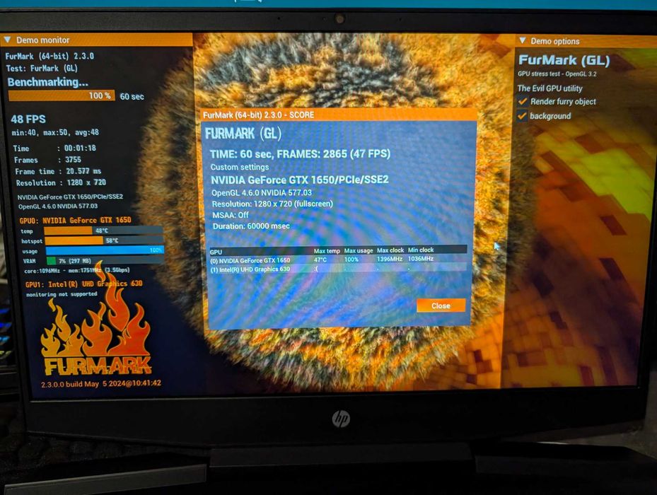 Ігровий ноутбук HP 15 GTX 1650 4 gb /I5-9300H /RAM 32 GB /SSD 512 GB