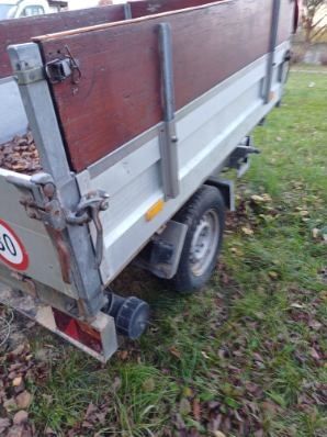 Przyczepka przyczepa  z kiprem mini traktor Kubota Iseki Yanmar