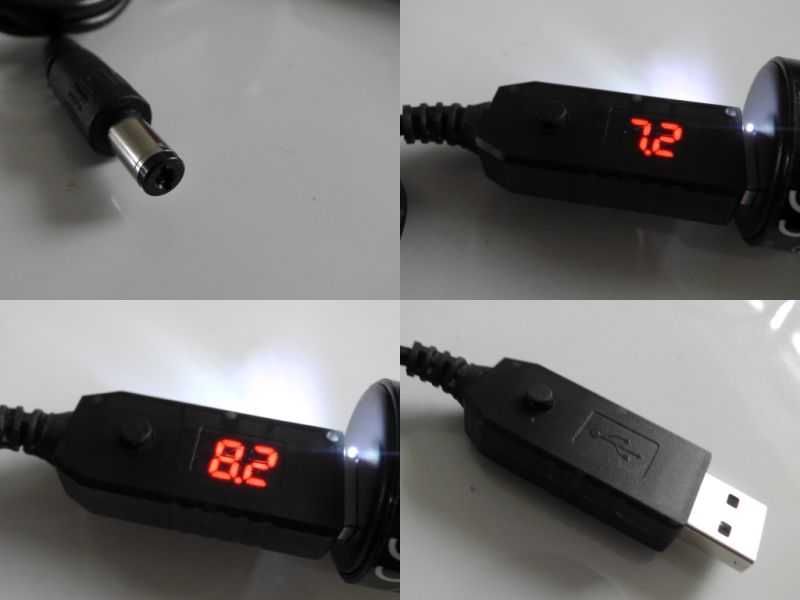 Zasilacz regulowany od 5V do 12V QC 3.0 USB - 5.5/2.1 18W 1.5A