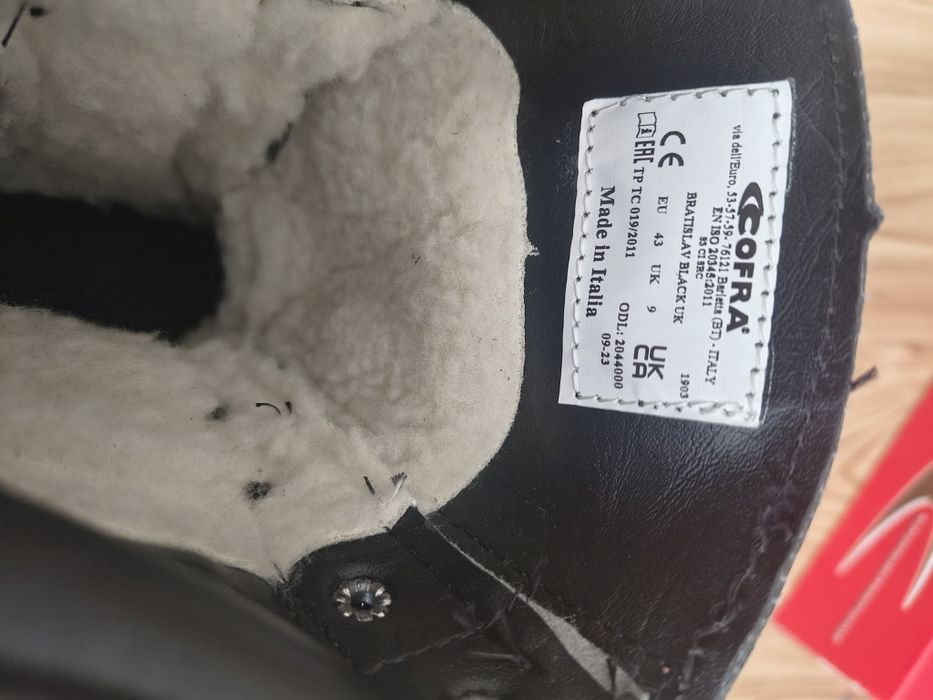 Buty robocze zimowe, cofra bratislav Black r. 43